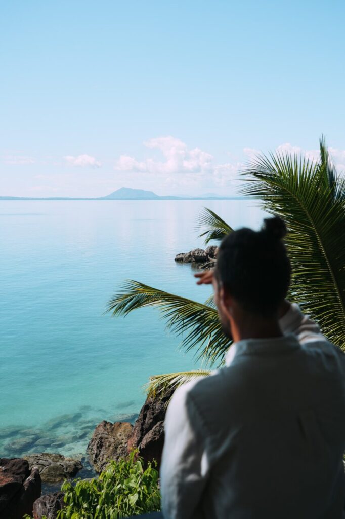 komba view from room with figure